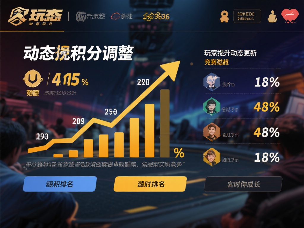 动态积分调整：玩家的积分动态更新，这就意味着在持续